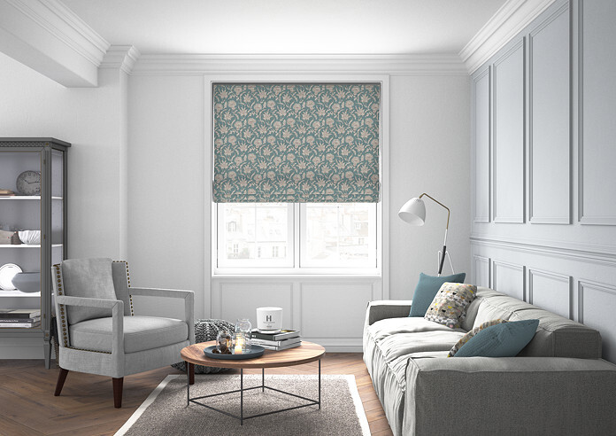 Carlina, Teal - Roman Blind - Image 5